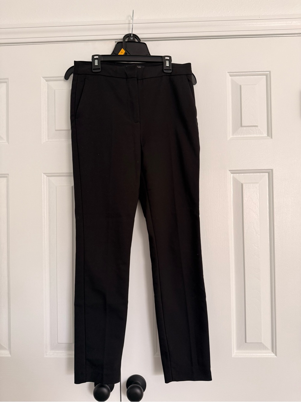 Zara Black Slim Straight Dress Trousers